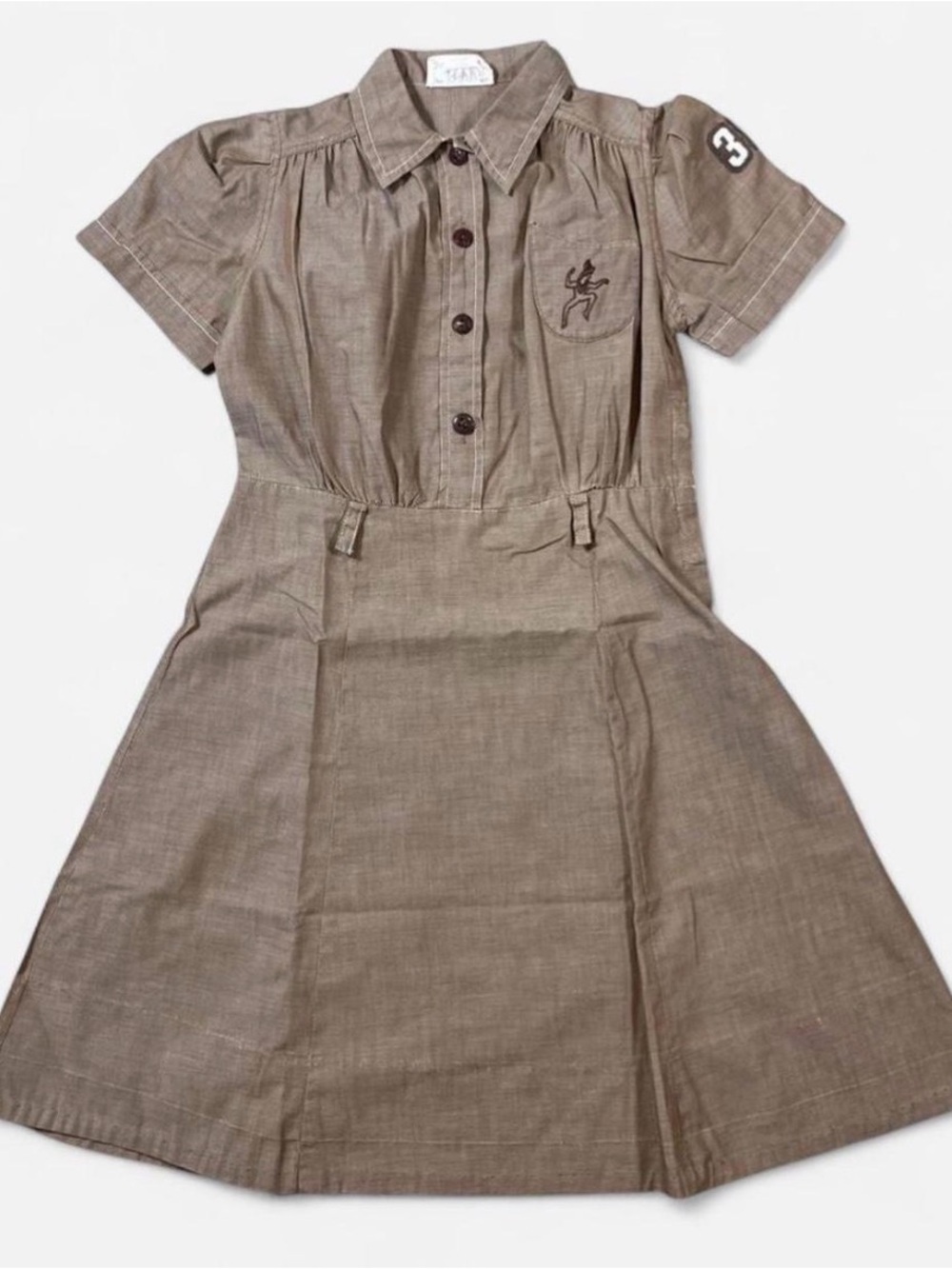 Vintage 1940s Kids Girls Scouts Brownie Uniform Size Small Made In USA